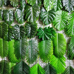 Hojas de Monstera Artificiales al por Mayor de 10cm-30cm, Vegetación de Seda para Decoración de Bodas y Hogar - Product Image 1