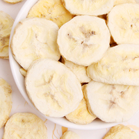 Natuurlijk gevriesdroogde bananenschijfjes, bulk FD fruit grondstof, aangepaste verpakkingen & private label beschikbaar