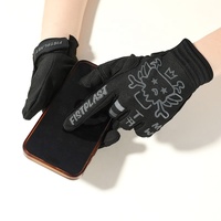 Guantes de Motocross con Estampado de Calavera, Transpirables, Antideslizantes, de Dedo Completo, para Motociclismo MX, para Hombre y Mujer