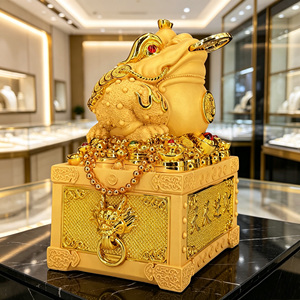 Estatua <span class=keywords><strong>de</strong></span> Rana <span class=keywords><strong>de</strong></span> la Fortuna <span class=keywords><strong>de</strong></span> Tres Patas Feng Shui, Adorno <span class=keywords><strong>de</strong></span> Rana Dorada para la Abundancia, Decoración <span class=keywords><strong>de</strong></span> la Suerte para el Hogar, Oficina, Tienda, Regalo para el Flujo Diario <span class=keywords><strong>de</strong></span> Riqueza - Product Image 5