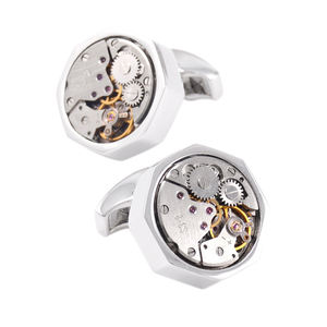 กระดุมข้อมือเสื้อเชิ้ตผู้ชาย นาฬิกาข้อมือแบบกลไก กระดุมข้อมือแบรนด์ Tourbillon - Product Image 6
