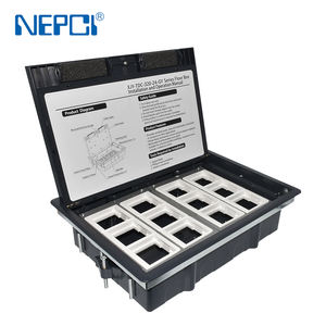 Boîte de prise de <span class=keywords><strong>sol</strong></span> Offres Spéciales 24 gangs XJY-TDC-320-24-GY sous la <span class=keywords><strong>trappe</strong></span> de <span class=keywords><strong>sol</strong></span> pour 24 modules Boîte de prise de courant sous le plancher - Product Image 3