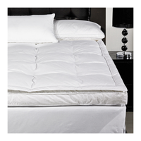 Surmatelas d'hôtel sur mesure, pliable, en coton, garnissage duvet et plumes, ferme et moelleux, pour hôtel et maison