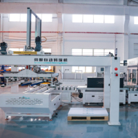 Alignement intelligent des planches de bois, emballage et palettiseur robotisé