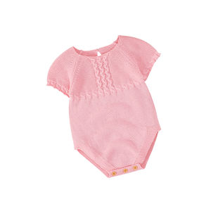 Mimixiong usine coton bébé vêtements d'été en gros neutre doux à manches courtes bébé vêtements tricotés fille et garçon ropa <span class=keywords><strong>bebe</strong></span> - Product Image 6