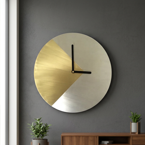 Horloge murale en laiton doré - Product Image 4