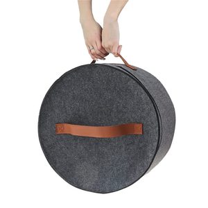 Boîte de <span class=keywords><strong>rangement</strong></span> pliable transparente en feutre pour chapeaux, grande capacité, personnalisable, fournie par l'usine, pour le transport et le <span class=keywords><strong>rangement</strong></span> de chapeaux de voyage - Product Image 6