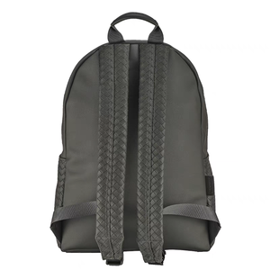 Kunden spezifischer gewebter PU-Leder rucksack Schwarze Schulbuch tasche mit Diebstahls chutz verschluss für Reises atch - Product Image 3