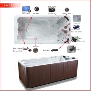 Casa patio piscina y <span class=keywords><strong>Spa</strong></span> compacto interminable <span class=keywords><strong>spa</strong></span> piscina con cubierta <span class=keywords><strong>spa</strong></span> elevador - Product Image 4