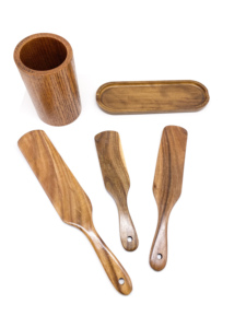 Custom Stocked Wood <b>Spurtles</b> Set Teak Wood Spurtle Kitchen Utensils Wooden for Cooking - Product Image 5