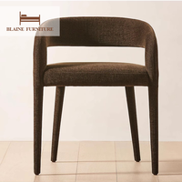Vente en gros d'usine de chaises de salle à manger de luxe en tissu éponge haute densité meubles de chaises de restaurant