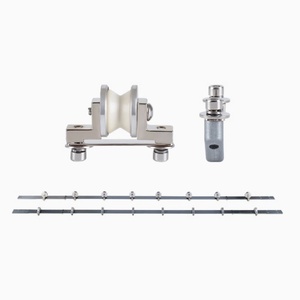 Supply Copper Stranded Wire Twisted Flyer Bow Width 30mm Pulley 22*15 mm With <b>Bracket</b> and Balance Weight Block - Product Image 4