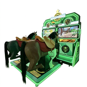 เกมอาร์เคดในร่มสำหรับเด็กและผู้ใหญ่ เกมแข่งม้าสองคน เกมจำลองการแข่งม้าเพื่อความบันเทิง - Product Image 1