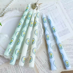 Vela de Cera de Soja sin Humo ni Aroma, con Diseño Retro, de 25 cm de Largo, para Decoración de Hoteles, Restaurantes, Bodas, Navidad y Halloween - Product Image 2