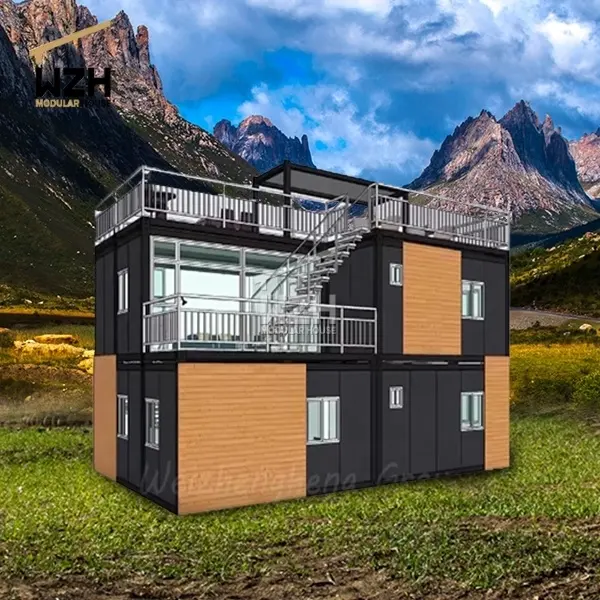 Casa de família padrão australiana, casa de madeira portátil pronto para casa de nova geração casas modulares europeias