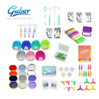Boîte de rangement pour aligneurs dentaires Factory Guber, étui fin pour aligneurs, étui blanc pour appareil orthodontique avec logo
