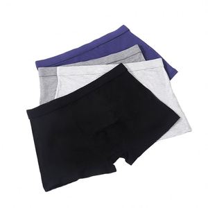 Men's Cotton <b>Boxer</b> Briefs Cotton Gift Box Boxed Solid Color Bottoms Men's Underwear Comfortable Sexy <b>Boxer</b> Briefs - Product Image 1
