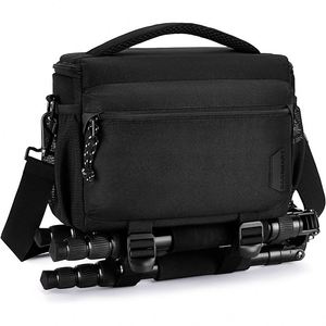 Sac à dos pour appareil photo - échantillon gratuit - style vintage en polyester imperméable pour appareil photo reflex numérique - sac à dos en toile avec compartiment pour ordinateur portable de 4 pouces - Product Image 1