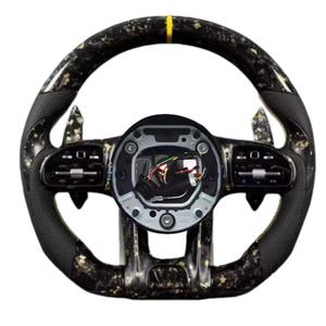 Volant en fibre de carbone pour Mercedes-Benz AMG W204 W205 W213 W212 W220 W221 W222 <span class=keywords><strong>Gle</strong></span> 63 C63, accessoires de voiture - Product Image 1