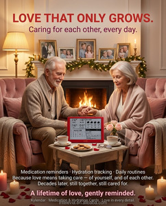 Cadeau de la Saint-Valentin Intelevia, calendrier intelligent, <span class=keywords><strong>carte</strong></span> de message d'amour, écran E-Ink de 7 pouces, Wi-<span class=keywords><strong>Fi</strong></span>, rappel automatique des jours fériés, météo en temps réel, envoi - Product Image 3