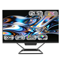 Venta al por mayor de PC todo en uno de 23.8 pulgadas con pantalla QHD IPS de 100Hz y Windows 10 para computadora de escritorio monobloque corporativa.