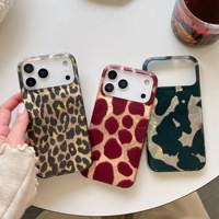 Yeni Tasarım Kız Çocukları İçin IMD Leopar Desenli TPU Telefon Kılıfı iPhone 17 16 15 Pro Max 17 Air Özel Telefon Kılıfı