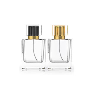 Botella de Perfume de Vidrio Cuadrada Plana Reciclable de 50 ml con Logotipo Personalizado, Diseño de Botella de Perfume Vacía con Logotipo - Product Image 1