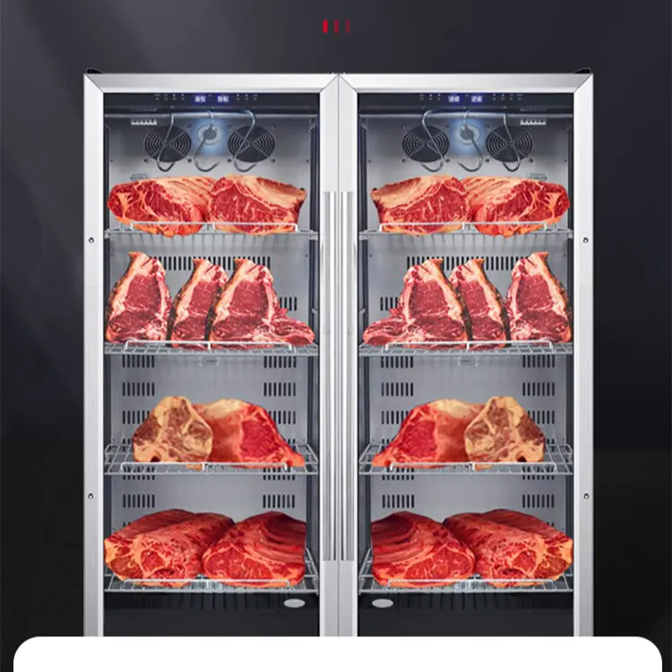 Chefmax возрастной сухой холодильник сухая говядина холодильник сухое возрастное мясо холодильники морозильники из нержавеющей стали станок для созревания сухой шкаф