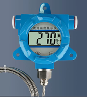 Termometer Probe Tahan Air Resolusi 0.1C Layar LCD Digital Bahan Stainless Steel USB IP56 Tahan Air Suhu Tinggi OEM 1 Tahun