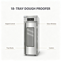 Armoire de fermentation professionnelle pour pâte à pain, 18-36 plateaux, en acier inoxydable, pour boulangerie