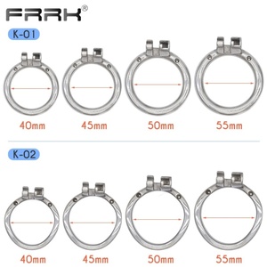 Anillo de Castidad Masculino de Acero Inoxidable FRRK, 4 Tallas Pequeñas, Jaula para Pene, Anillos para Pene, Novedad 2023, Juguetes Sexuales de Bondage para Hombres Mayores de 18 Años - Product Image 4