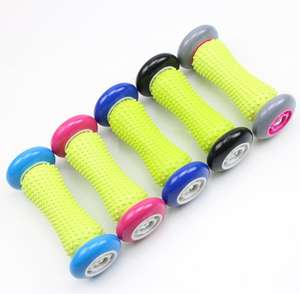 Ролик для ног, акупрессурный массажный ролик для рук и ног, для йоги, меридиан, всенаправленный расслабляющий ролик, рельефный подошвенный фасциит - Product Image 6