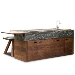 Parrilla <span class=keywords><strong>de</strong></span> barbacoa <span class=keywords><strong>de</strong></span> gas <span class=keywords><strong>de</strong></span> cocina al aire libre CE conjunto completo construido en islas con refrigerador y chapa <span class=keywords><strong>de</strong></span> <span class=keywords><strong>piedra</strong></span> - Product Image 5
