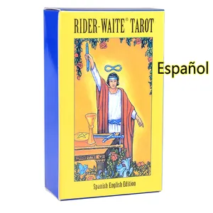 Thẻ Tarot trong thẻ Oracle Tây Ban Nha En Espanol Tarot boong với các từ khóa trò chơi hội đồng quản trị