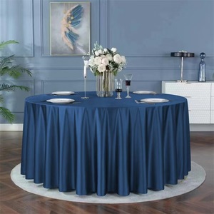 Mantel Redondo de Lujo para <span class=keywords><strong>Restaurante</strong></span> al por Mayor, Nuevo Diseño, Mantel de Boda de Tela No Tejida - Product Image 2