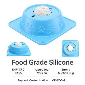 HMJ Gamelle anti-glouton en silicone pour chien - Distributeur de liquide rotatif 180-200 ml avec ventouse, Nouveaux gamelles à lécher pour animaux de compagnie, version améliorée 2026 - Product Image 1