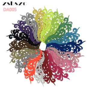 Mới được phổ biến Châu phi ren đính nhiều màu polyester thêu ăn mặc trang trí các bản vá lỗi - Product Image 2