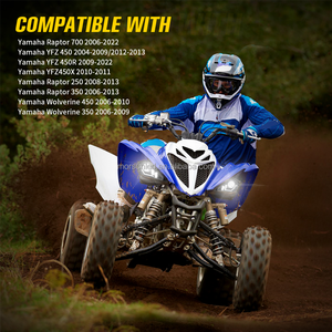 Phare LED homologué DOT E-Mark MS-YMHD0622YFZ pour YFZ450, pour Yamaha <span class=keywords><strong>Raptor</strong></span>, pour Yamaha ATV Wolverine, accessoires d'éclairage pour VTT - Product Image 6