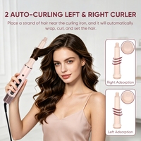 Herramientas Profesionales de Peinado 5 en 1: Secador de Pelo, Plancha, Rizador Automático y Cepillo Térmico Voluminizador de Aire Caliente para el Cuidado del Cabello