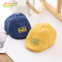 Chapeau bébé tendance, béret en coton élégant pour garçons, chapeaux élastiques pour enfants, accessoires pour bébés de 6 à 18 mois