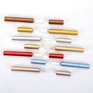 Tube cosmétique en aluminium de luxe 2 ml 3 ml, tube d'emballage pour rouge à lèvres, tubes de gloss à lèvres avec applicateur à pinceau - Product Image 2