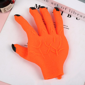 SYH513 Guantes de miedo de Halloween Guantes de garra de demonio de látex suave Cosplay Accesorios de disfraz de terror Accesorios de manos de plástico - Product Image 2