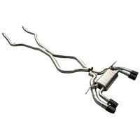 Système d'échappement en acier inoxydable Performance Catback pour BMW X5M X6M F85 F86 2015-2019 Silencieux avec valve Catback