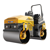 Compacteur routier vibrant hydraulique de 1 tonne, mini-compacteur d'asphalte pour travaux de construction routière