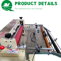 Machine de découpe d'étiquettes télescopiques Qi Mei avec capteur photoélectrique de positionnement et adhésif sensible à la pression, équipée d'un moteur à engrenages PLC Mitsubishi