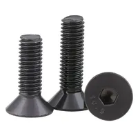 Vis à tête fraisée hexagonale noire DIN7991 Grade 10.9 12.9, métrique M2 M2.5 M3 M4 M5 M6 M8, vis à six pans creux