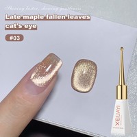 XEIJAYI Gel UV pour ongles effet œil de chat neutre et uni, flacon sceptre, à retirer par trempage, pour salon de beauté, 10ML, vernis à ongles gel œil de chat