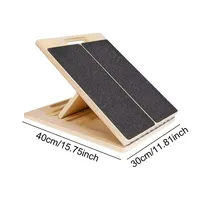 Plataforma Inclinada de Madera Profesional Ajustable y Portátil Antideslizante para Ejercicios de Estiramiento de Pantorrillas, Tabla de Sentadillas, Plataformas de Ejercicio