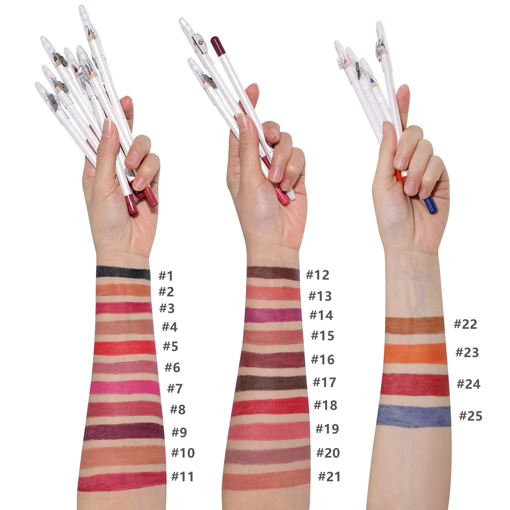 wholesale high quality custom lip liners best price cosmetics vegan lipliner waterproof brown lip liner pencil no logo