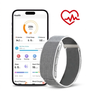 <span class=keywords><strong>Montre</strong></span> connectée carrée en silicone sans écran avec moniteur de fréquence cardiaque, suivi de la température corporelle, étanche pour femmes - Product Image 3